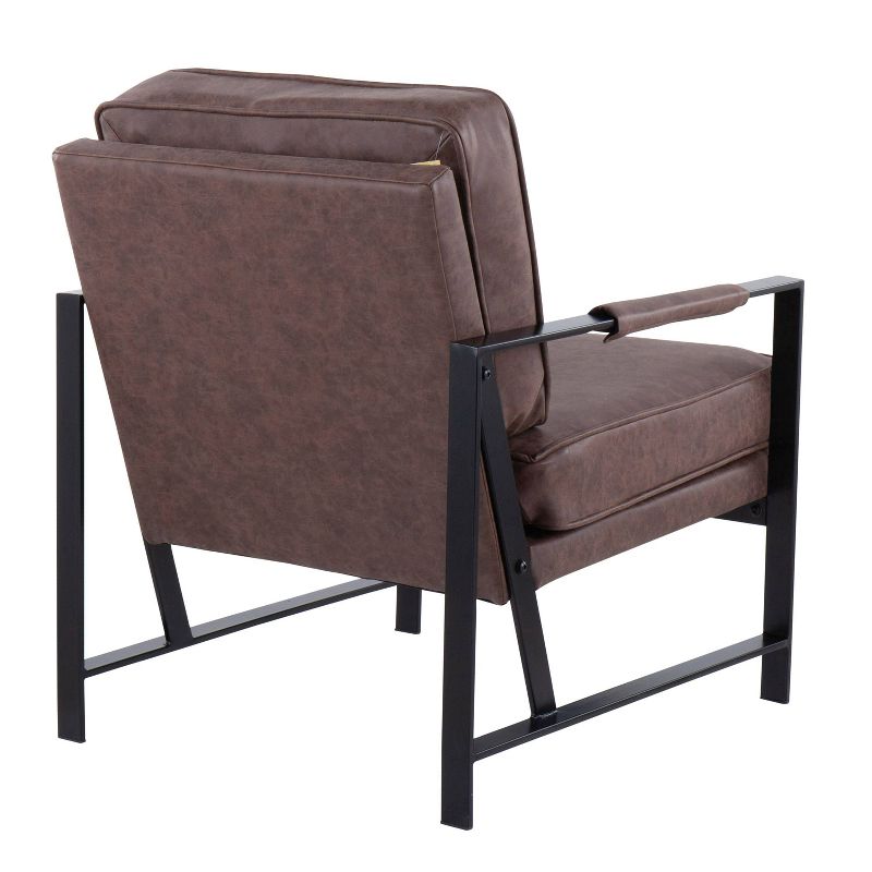 Franklin Arm Chair Leather/Steel - LumiSource, 4 of 9