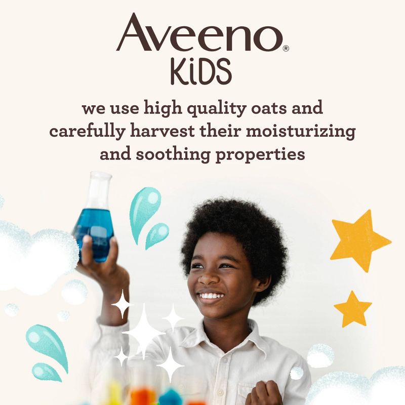 Aveeno Kids Sensitive Skin Face &#38; Body Wash With Oat Extract, Gently Washes Without Drying - 18 fl oz, 6 of 10