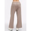 Peloton Women's Waffle Wide Leg Sweatpant, Taupe Grey - image 3 of 4