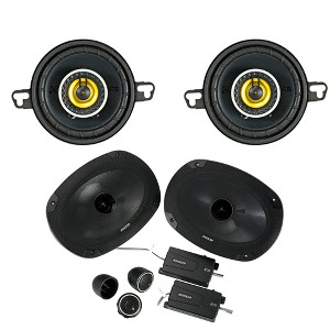Kicker CS 6x9 + 3-1/2" Component Speakers Compatible with select Chevrolet Dodge & Toyota - 1 of 4