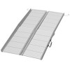 HOMCOM Textured Aluminum Folding Wheelchair Ramp, Portable Threshold Ramp, for Scooter Steps Home Stairs Doorways, Silver - 4 of 4