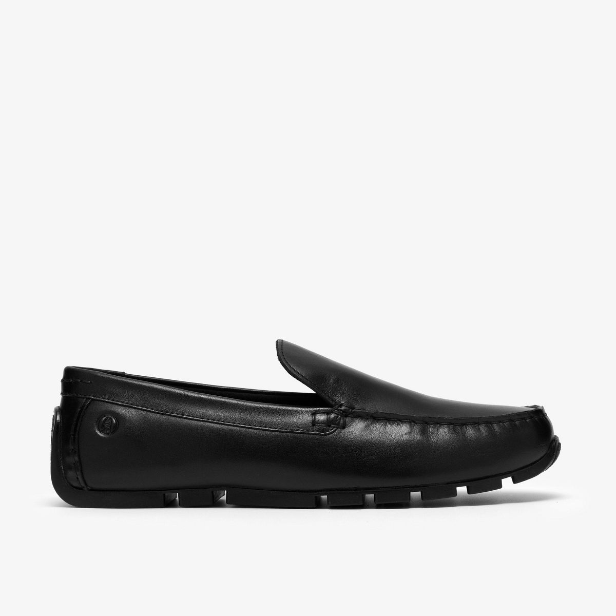 Clarks Mens Corsley Plain Black Leather Shoes