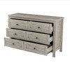 Kumasinova 2-Drawer Farmhouse Nightstand, Wooden Bedroom Storage Cabinet, Dresser for Small Spaces, Wood Side Table for Bedroom - 3 of 4