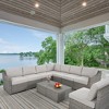 HAPPATIO 10 Piece Patio Conversation Set, Patio Furniture Set with Multiple Configuration Options, Rattan Wicker Outdoor Sectional Sofa. - 2 of 4