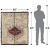 Harry Potter Folded Map Blanket 50"x60" Woven Tapestry - 2 of 4