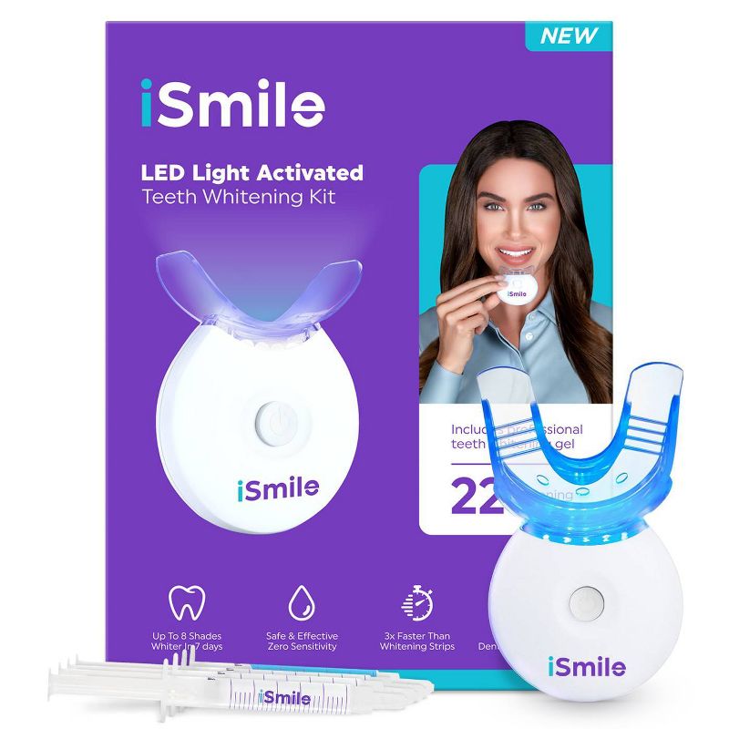 iSmile LED Teeth Whitening Kit White, 1 of 9