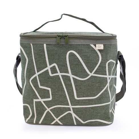 Nourish By Soyoung Lunch Bag - Sage Abstract Lines : Target