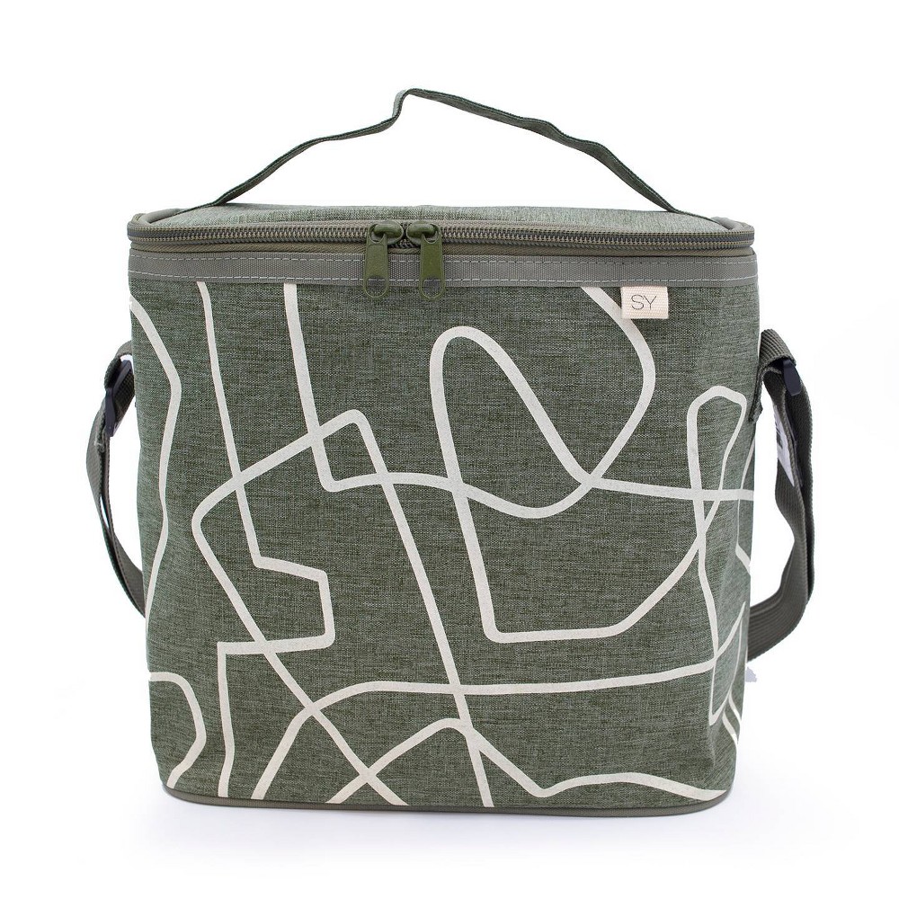 Photos - Food Container Nourish by SoYoung Lunch Bag - Sage Abstract Lines