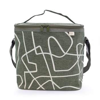 Nourish by SoYoung Lunch Bag - Sage Abstract Lines