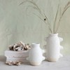 Storied Home Abstract Stoneware Vase, White Volcano Finish - 4 of 4