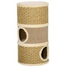 LOVMOR 28 Inch Cat Condo, 3 Story Cat Hideaway with Sisal Scratching Pad, Barrel Shaped Small Cat Tree for Indoor Cats - 3 of 4