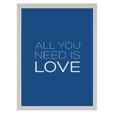 14" x 18" All You Need Is Love Single Picture Frame White - PTM Images