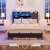 Aheaplus Platform Bed Frame with Reversible Storage Headboard and Charging Station - 3 of 4