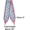 Allegra K Women's Skinny Ribbon Neck Scarf 34x4 inches(LxW) - 3 of 4
