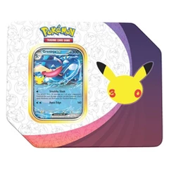 Pokemon Trading Card Game: 30th Celebration Tin (Sylveon or Greninja)- Styles May Vary