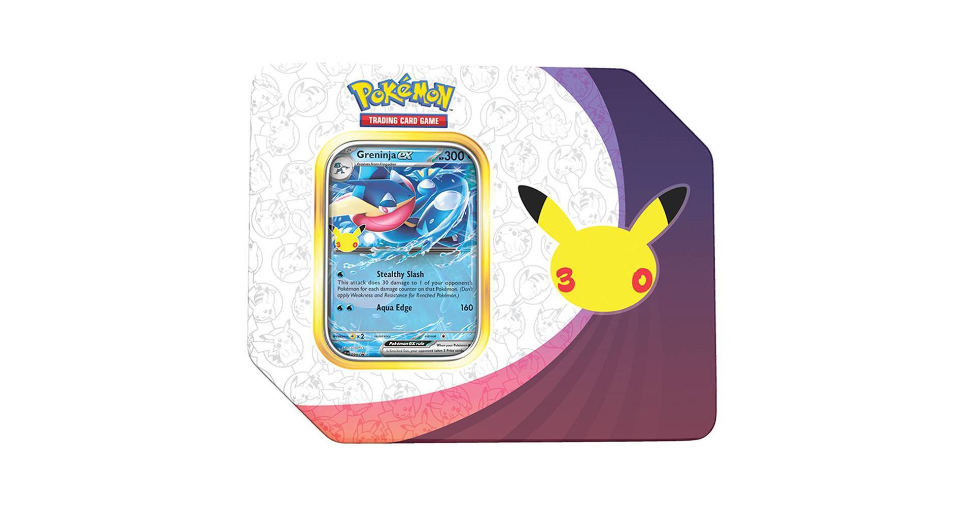 Pokemon Trading Card Game: 30th Celebration Tin (Sylveon or Greninja)- Styles May Vary