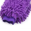 Unique Bargains Soft Mitt Microfiber Chenille Car Auto Wash Washing Cleaning Glove Purple 9.06" x 6.30" x 0.79" - 2 of 2