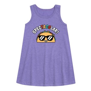 - Instant Message - Spectacolar Graphic Sleeveless Aline Dress - 1 of 4