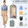 6 Pack 40"/60‘’ Clear Garment Bags, 4" Gusseted Covers for Coats, Jackets, Shirts & Sweaters - 2 of 4