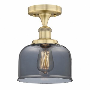 Bell - 1 Light Semi-Flush Mount In Industrial Style-8.25 Inches Tall and 6.5 Inches Wide - 1 of 1