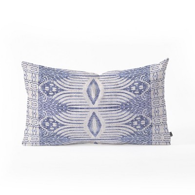 blue rectangle pillow