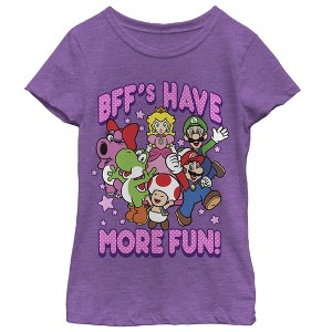 Girl's Nintendo BFF's Have More Fun T-Shirt - 1 of 4