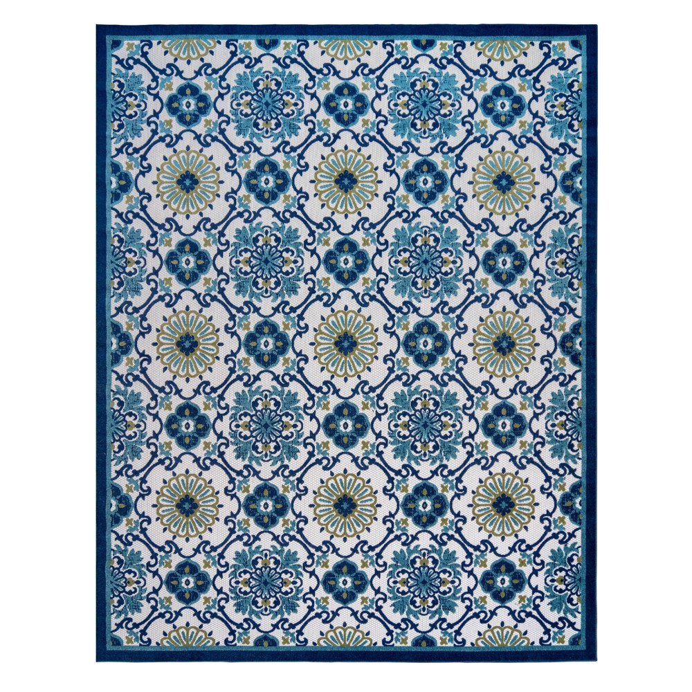 5'x7' Fosel Chora Outdoor Rug Blue - Gertmenian