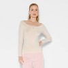 Women's Slim Fit Long Sleeve Keyhole T-Shirt - Wild Fable™ - 2 of 4