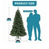 6ft/7.5ft Pre-Lit Spruce Artificial Christmas Tree With LED Lights Includes Metal Stand Xmax Trees Green Full Trees With Metal Hinged Branch Tips - 2 of 4