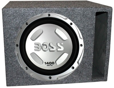 Boss Chaos CX122 12-Inch 1400 Watt Car Subwoofer and Q POWER QSBASS12-VENTED 12-Inch Single Heavy Duty Vented Subwoofer Enclosure Box