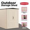 Rubbermaid Large 5 x 6 Foot Resin Weather Resistant Outdoor Storage Shed with Impact Resistant Flooring for Backyard, Garden, and Patio, Sandstone - 3 of 4