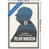 Trends International Alfred Hitchcock - Rear Window (1954) Silhouette Framed Wall Poster Prints - 3 of 4