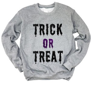 Simply Sage Market Women's Graphic Sweatshirt Trick Or Treat Puff Print - 1 of 4