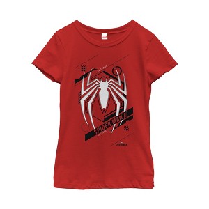 Girl's Marvel Gamerverse Spider-Man Symbol T-Shirt - 1 of 4