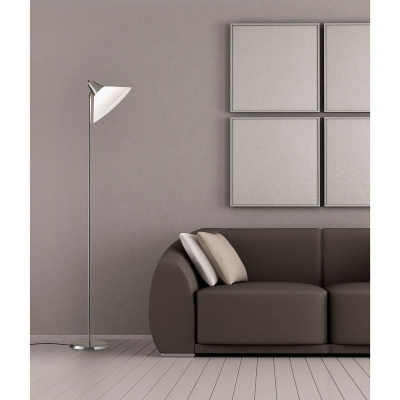 Swivel Torchiere Brushed Steel - Adesso, 3 of 9