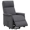 Chenille Power Lift Recliner with Massage, Heating and Side Pockets - 3 of 4