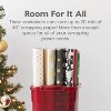 IRIS USA 40" Wrapping Paper Storage Box Container, Clear/Red - image 3 of 4