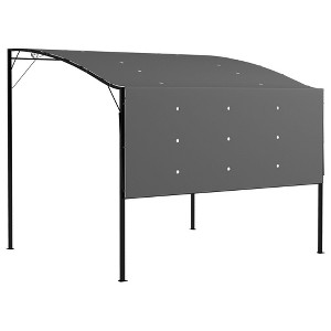 Outsunny 10' x 8' Outdoor Pergola and Patio Gazebo, Extendable Side Awning, Sun Shade Shelter for Garden, Camper, Deck, Doors and Windows - 1 of 4