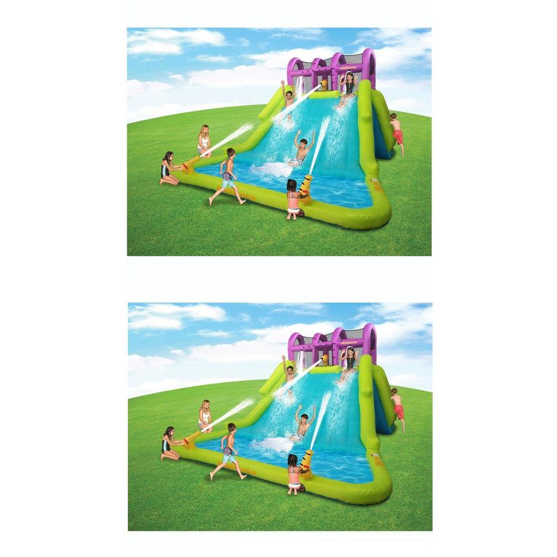 Kahuna Mega Blast Inflatable Backyard Kiddie Pool and Slide Water Park  (2 Pack), 4 of 7