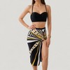 Anna-Kaci Swim Women's Three-Piece Swimsuit Set with Bikini Top High Waist Bottom and Matching Side Slit Skirt Cover-Up - 2 of 4