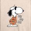 Women's - Peanuts - Joe Cool Hee Hee Hee Lightweight French Terry Wide Neck Long Sleeve Shirt - 2 of 4