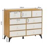 Mid-Century Modern Sideboard Decorative Storage Cabinet, CENGHU Side Table with 9 Drawers, Bedside Table for Living Room, Kitchen, Bedroom, Hallway - 3 of 4