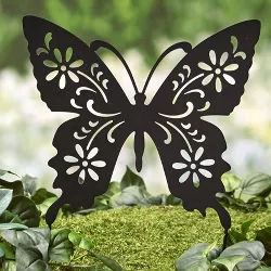 Lakeside Animal Silhouette Stake – Garden Décor - Butterfly