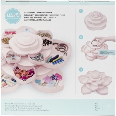 We R Bloom Embellishment Storage-Pink