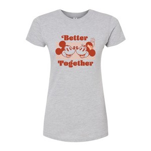Women's - Disney - Mickey Minnie Better Together Fitted Graphic T-Shirt - 1 of 3