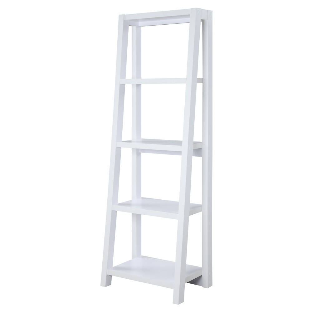 Photos - Wall Shelf 63.25" Newport Lilly Bookcase White - Breighton Home