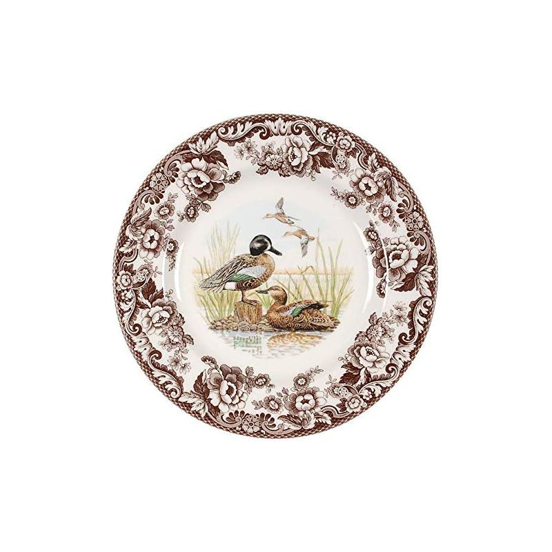 Spode Woodland 10.5” Dinner Plate, Perfect for Thanksgiving and Other Special Occasions, Made in England, Bird Motifs, 1 of 2
