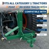 Tractor 3 Point Quick Hitch - 2" Receiver & 4-Way Ball Mount for Tractor Standard Category 1, 10,000Lb Capacity 3 Point Trailer Hitch for Implements - 4 of 4