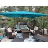 PURPLE LEAF 10' X 13' Patio Umbrella Outdoor Cantilever Rectangle Umbrella Aluminum Umbrella with 360-degree Rotation for Garden Pool Patio - 3 of 4