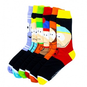 Mens South Park Characters 6-Pair Pack of Crew Socks - 1 of 4